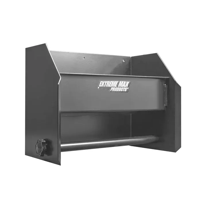 Extreme Max 5001.6122 Wall-Mount Aluminum Hand Cleaning Station Organizer For Enclosed Race Trailer, Shop, Garage, Storage – Bla