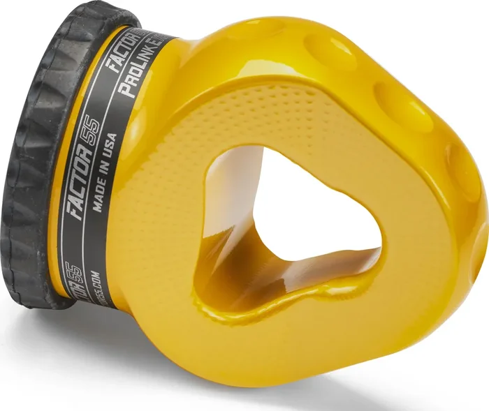 Factor 55 Prolink E Titanium Double Shear Pin, Designed For Steel Cables And Synthetic Winch Ropes Up To 3/8‘‘ Diameter – Yellow
