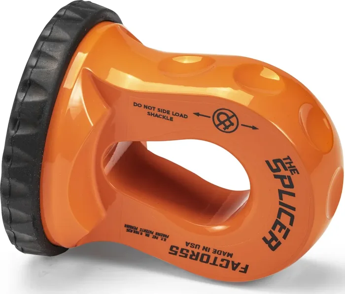 Factor 55 Splicer Synthetic Rope Shackle, Fits Rope Up To 1/2‘‘ – Orange
