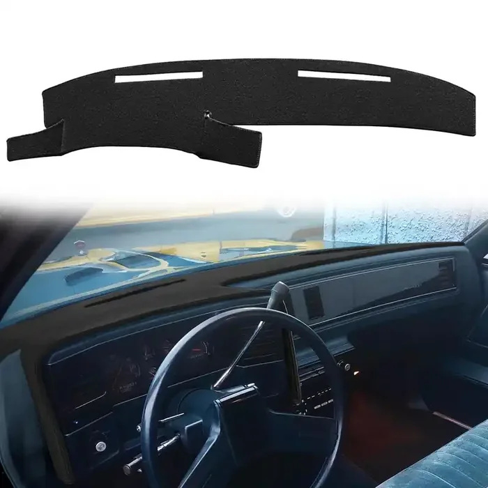 Fcovergurus Dash Cover Mat Custom Fit For 1981-1988 Chevy Chevrolet Monte Carlo,El Camino,Malibu/Gmc Caballero,Dashboard Cover Cap Pad Carpet Protector F120 (Black)