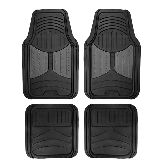 Fh Group Automotive Floor Mats – Heavy-Duty Monster Eye Floor Mats For Cars, Universal Fit Full Set, Climaproof Floor Mats, Trim