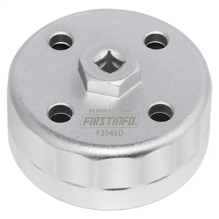 Firstinfo 3/8‘‘ Drive 88.8 Mm 15 Flutes Oil Filter Wrench, Compatible With Hyundai And Kia