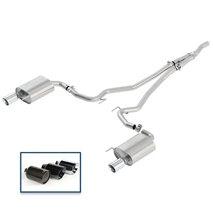 Ford Performance M-5200-M4ECA Extreme Cat Back Exhaust System – Chrome Tips (2015-2019 2.3L Ecoboost Mustang)