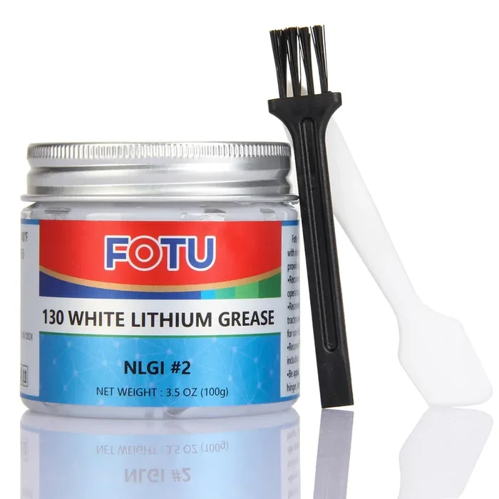 Fotu White Lithium Grease – High Performance Lubricant For All Your Mechanical Needs – 100% Pure & Long – Lasting – Ideal For Bearings, Chains, Garage Door Hinges, Windows Tracks (3.5 Oz, 1-Pack)