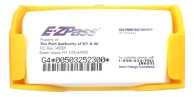 Free Thought Designs Toll Transponder Holder For New I-Pass And Ez Pass 3 Point Mount (1 Pack) – Yellow
