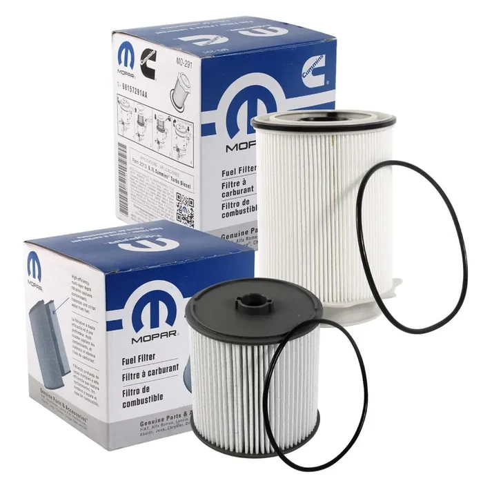 Fuel Filters 68157291Aa And 68436631Aa For A 2019-2024 Ram Truck 6.7L Cummins Diesel
