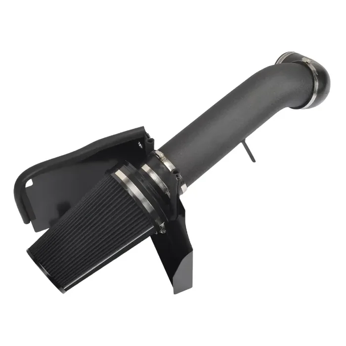 Gesexi 4‘ Cold Air Intake System + Heat Shield Compatible With 1999-2006 Gmc/Chevy V8 4.8L/5.3L/6.0L Silverado 1500/2500/3500 (Black & Black)