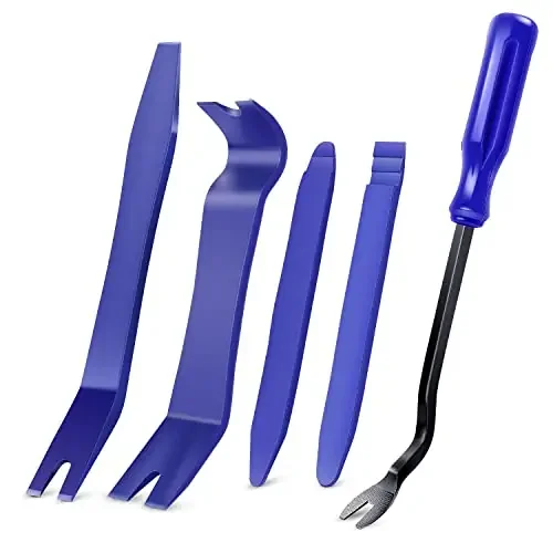 Gooacc 5Pcs Auto Trim Removal Tool Kit No-Scratch Pry Tool Kit For Car Door Clip Panel & Audio Dashboard Dismantle -5Pcs