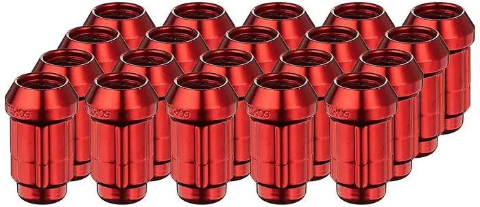 Gorilla Automotive 21133Rd Small Diameter Acorn Red 5 Lug Kit (12Mm X 1.50 Thread Size) – Pack Of 20