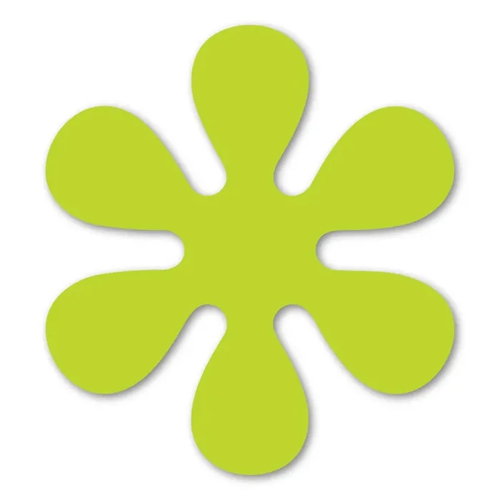 Green 70‘S Flower Magnet By Magnet America Is 4.812‘ X 4.188‘ Made For Vehicles And Refrigerators