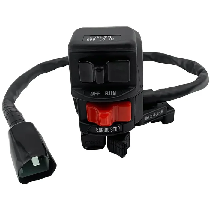 Handlebar Switch Engine Start Stop Run Off Headlight For Kawasaki Bayou 300 Klf300 Bayou 400 Klf400 Lakota 300 Kef300 Prairie 400 Kvf400 (Oem 46091-1462)