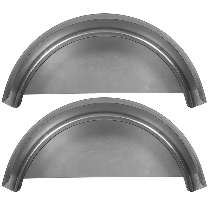 Hecasa Steel Round Single Axle Trailer Fenders And Fender Backs Fits 14