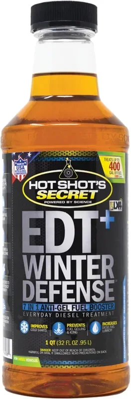 Hot Shot‘S Secret Edt+ Winter Defense 32 Oz. 7-In-1 Anti-Gel Diesel Fuel Additive – Prevents Gelling, Protects Diesel Fuel Syste