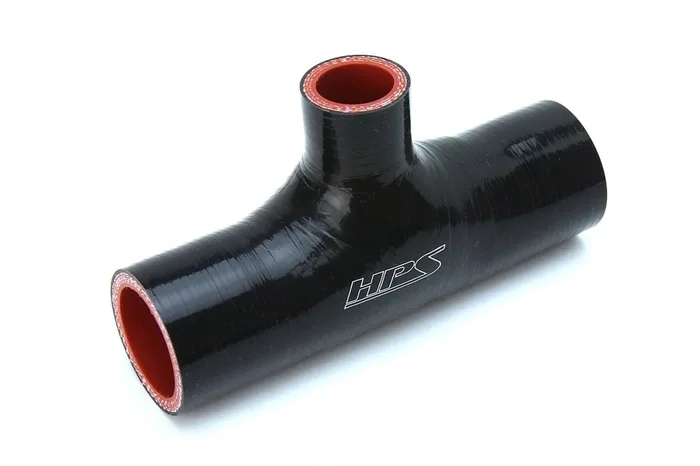 Hps 1.25‘ Id , 1‘ Id Branch Black Silicone Coupler Coolant T Hose Tee Adapter, High Temp 4-Ply Reinforced (125-Those-100-Blk)