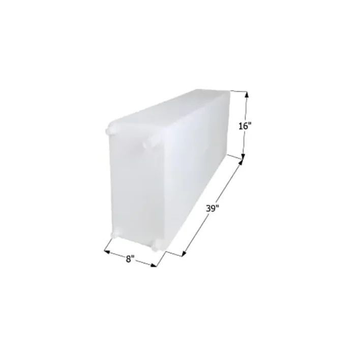 Icon 12724 Fresh Water Tank, Wt2460, 39X16X8, 20 Gal., W/ 1/2‘ Fittings