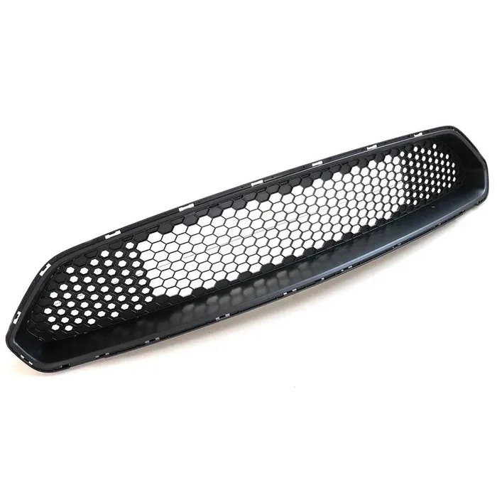 Ikon Motorsports Front Upper Grille, Compatible With 2018-2023 Ford Mustang Mesh Style Matte Black Abs Replacement Front Bumper