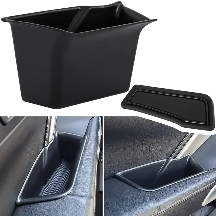 Inner Door Armrest Storage Box Tray For Chevrolet Corvette C7 Z06 Z51 Zr1 Stingray Grand Sport 2014 2015 2016 2017 2018 2019 Int