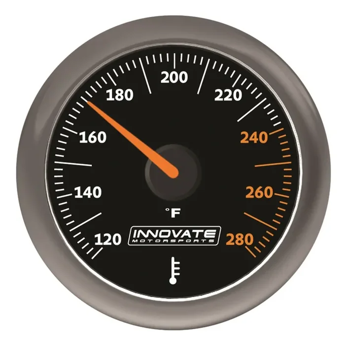 Innovate Motorsports 3861 MTX Analog, Fluid Temp (oil, water, etc.) Gauge Kit, Black Dial