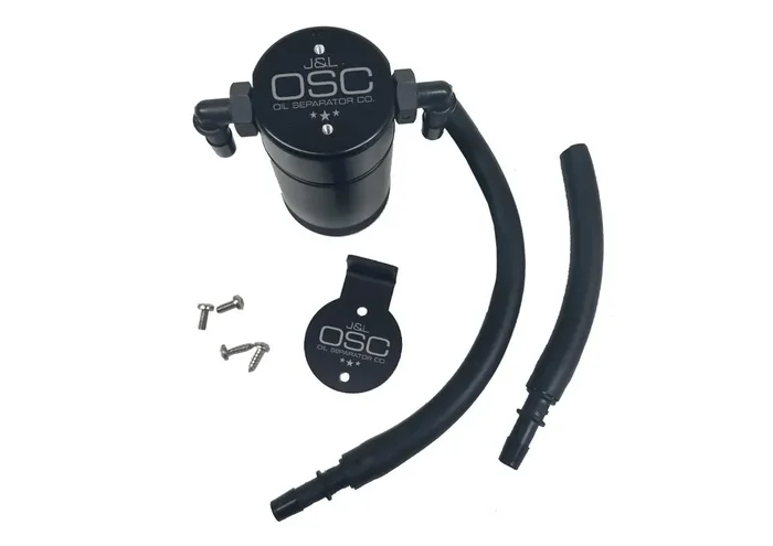 J&L 3027P-B 99-04 Lightning / 02-03 Harley Davidson F150 Passenger Side 3.0 Oil Separator (Black Anodized)