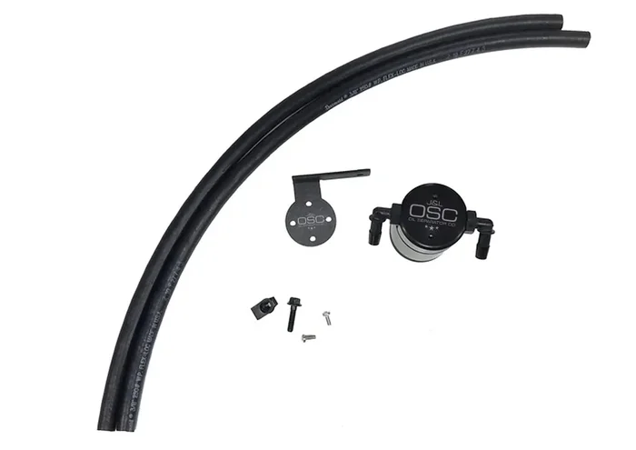 J&L 3038P-B 3.0 Oil Separator Passenger Side – Black Anodized (2013-2019 Ford Escape 2.0 EcoBoost)