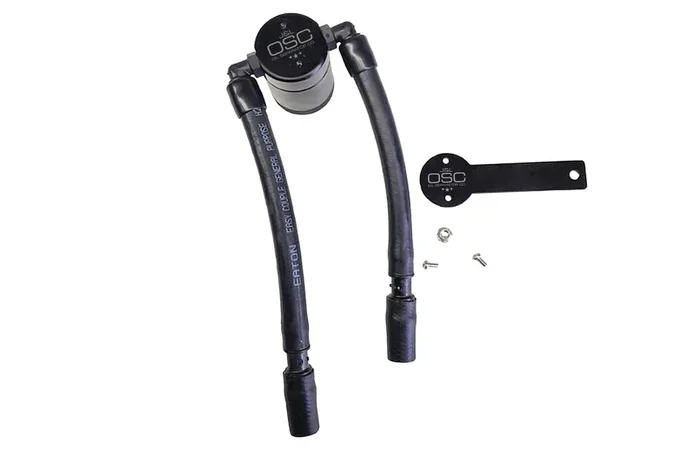 J&L 3039P-B 3.0 Passenger Side Oil Separator – Black Anodized (2013-2019 Fusion 1.5L Ecoboost)