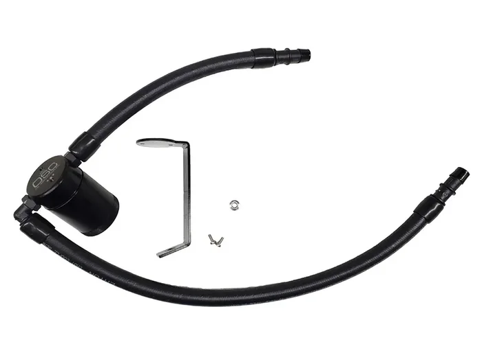 J&L 3068P-B Passenger Side 3.0 Oil Separator – Black Anodized (2011-2020 3.6L Dodge Charger, Challenger, 300C)