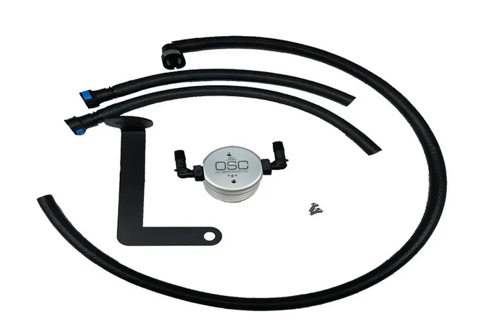 J&L 3080P-C 2010-2015 Camaro LS3 Passenger Side 3.0 Oil Separator (Clear Anodized)
