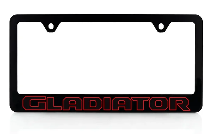 Jeep Gladiator Uv Printed Plastic License Plate Frame