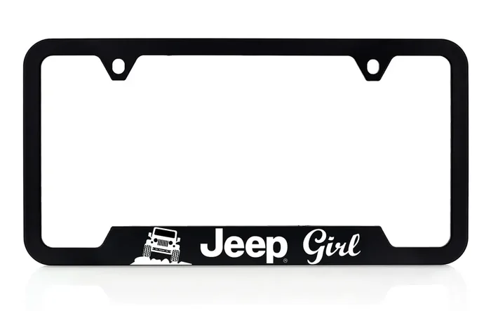 Jeep Uv Printed Plastic License Plate Frame – Jeep Girl
