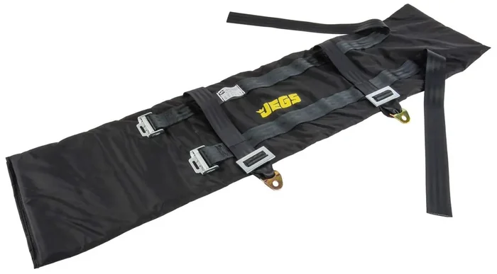 Jegs Universal Transmission Blanket Sfi 4.1 Certified Made In Usa Made From 10 Layers Of Ballistic Material 12” Wide X 45” Long X 2” Wide Straps