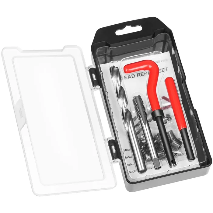 Jmmrrr Thread Repair Kit M10 X 1.25Mm, Metric Thread Repair Insert Kit Compatible Hand Tool Set For Damaged Thread And Auto Repa