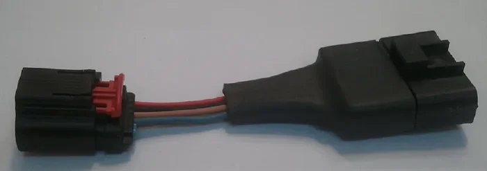 JMS J96040510 Mass Air Meter Wiring Adapter — 1996-2004 Mustang Conversion to 2005-2010 Slot Style MAF Sensor