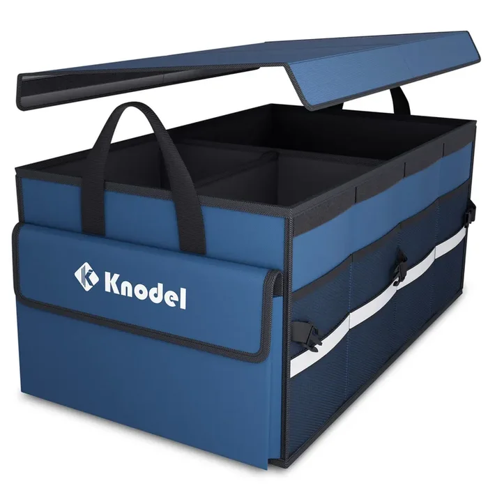 K Knodel Car Trunk Organizer With Lid, Collapsible Car Trunk Storage Organizer, Car Organizer And Storage For Suv, Truck, Sedan