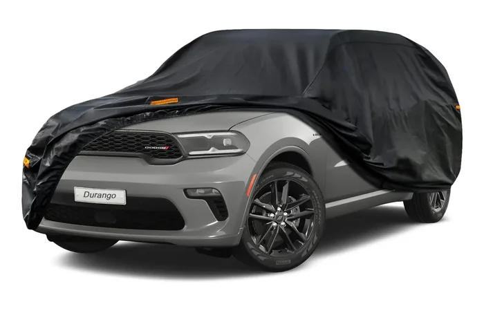 Kayme 7 Layers Suv Car Cover Custom Fit For Dodge Durango (2004-2024 Waterproof All Weather For Automobiles, Outdoor Full Cover