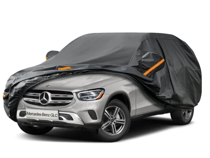 Kayme 7 Layers Suv Car Cover Custom Fit For Mercedes Benz Glc 300 350E(2016-2024 Waterproof All Weather For Automobiles, Outdoor