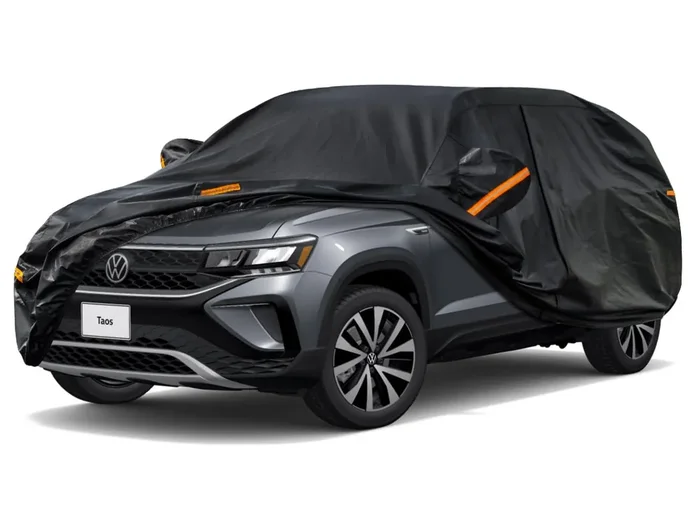 Kayme 7 Layers Suv Car Cover Custom Fit For Vw Taos(2021-2024) Waterproof All Weather For Automobiles, Outdoor Full Cover Rain S