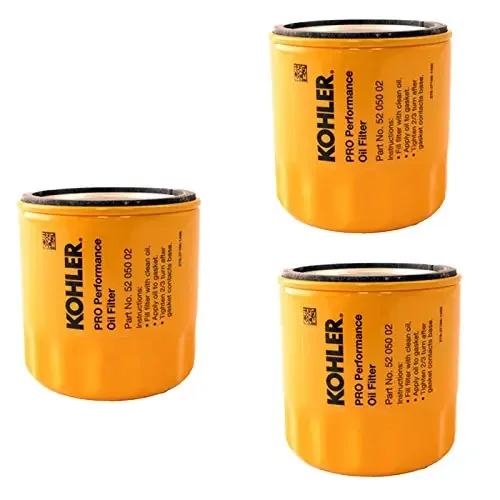 Kohler 52 050 02-S Engine Oil Filter Extra Capacity For Ch11 – Ch15, Cv11 – Cv22, M18 – M20, Mv16 – Mv20 And K582 (Pack