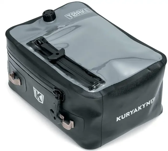 Kuryakyn 5172 Tørke 7L Dry Tank Bag Clear Waterproof Pouch Storage With High Strength Magnetic Base And Strap Kit