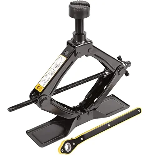 Leadbrand Car Jack Kit Scissor Jack For Car 1.8 Ton- Tire Jack Tool Kit Portable, Ideal For Suv And Auto – Universal Car Emerg