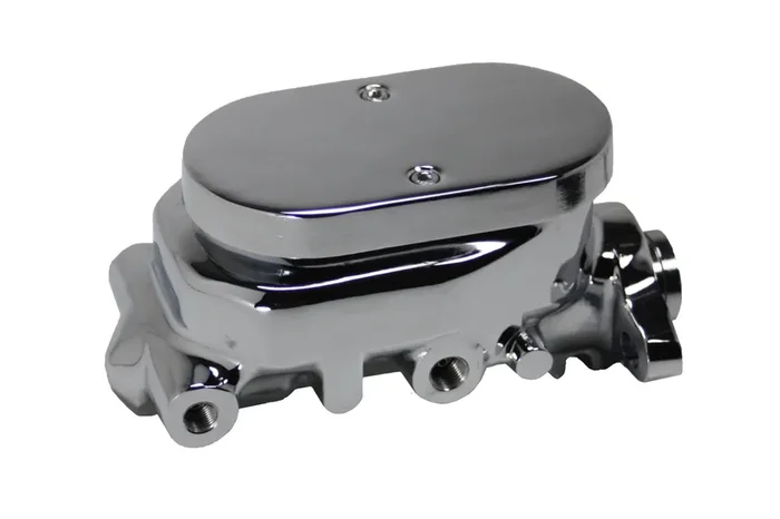 LEED Brakes 0400-AFT Master Cylinder 1-1/8in Bore Flat-Top Aluminum chrome