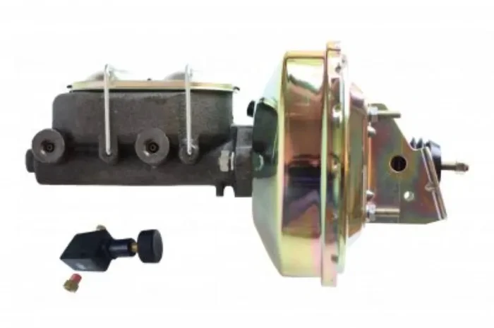 LEED Brakes 1E105 9 in Power Booster ,1-1/8in Bore,Adjustable valve (Zinc)