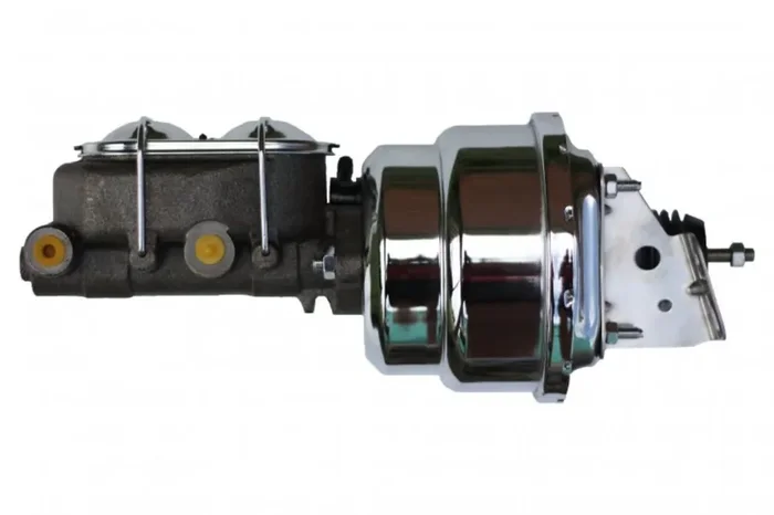 LEED Brakes 2LB 7 in Dual Power Booster ,1-1/8in Bore, (Chrome)
