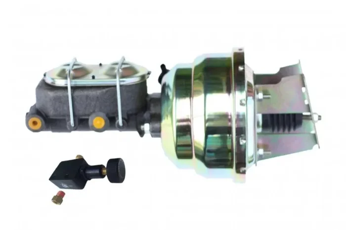 LEED Brakes 3U105 8 in Dual Power Booster ,1-1/8in Bore, Adj Prop Valve (Zinc)