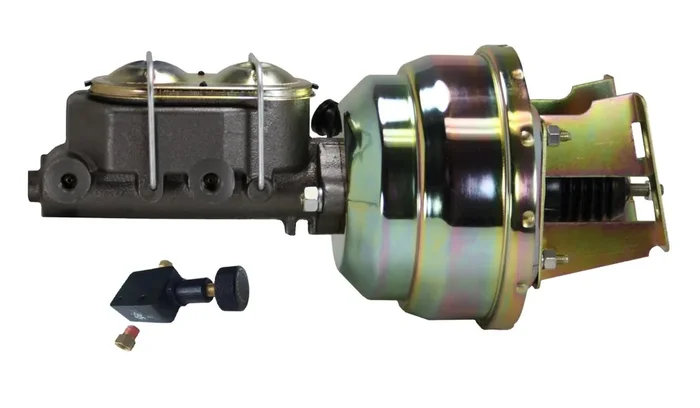 LEED Brakes 3U305 8 in Dual Power Booster ,1 in Bore, Adj Prop Valve (Zinc)
