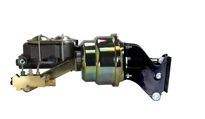 LEED Brakes 761A3 7 in Dual Power Booster , 1-1/8in Bore, side valve, disc/disc (Zinc)