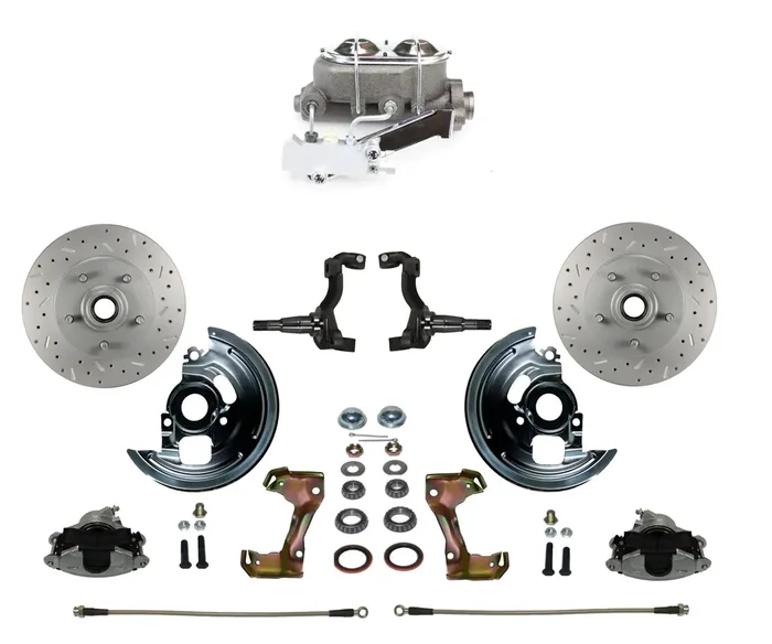 LEED Brakes FC1002-EA1X Manual Front Disc Conversion Kit – Disc Drum – MaxGrip – Zinc