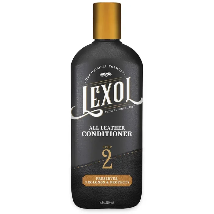 Lexol All Leather Conditioner For Car Seats And Interiors, Couches And Furniture, Shoes And Boots, Bags And Jackets, Baseball Gloves And Horse Saddles, And More, 16.9 Oz Bottle (Step 2 Of 2)