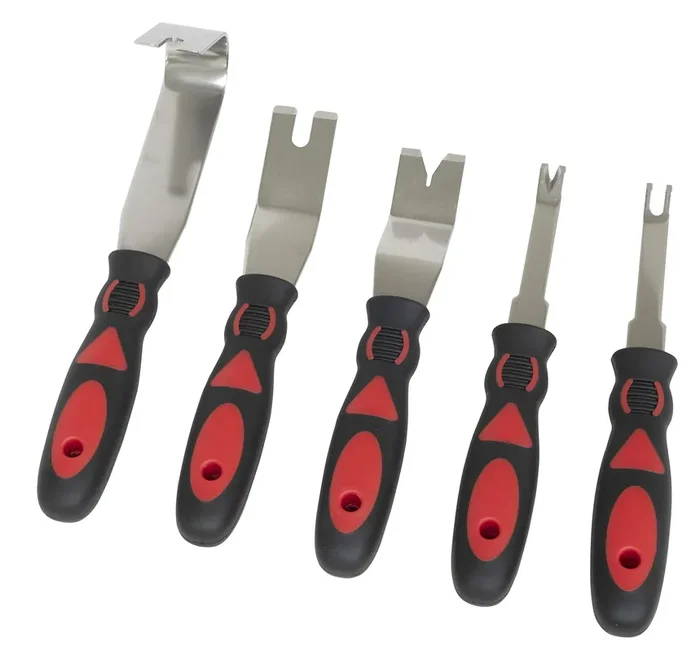 Lisle 83700 Trim Removal Set, 5 Pc., Red/Black