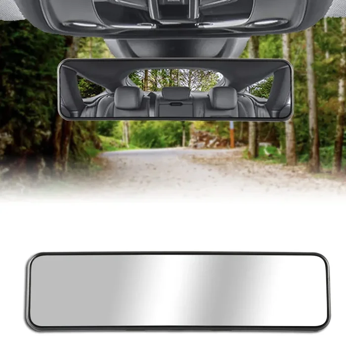 Livtee Panoramic Rear View Mirror 11.2‘‘(285Mm), Wide Angle Convex Curve Interior Rearview Mirror Clip On Original Mirror To Eli