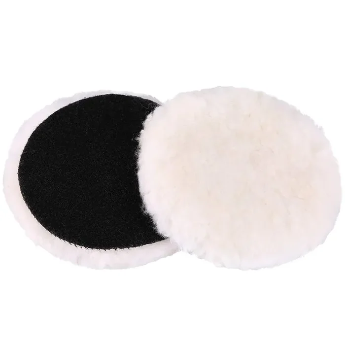 Lotfancy 7-Inch Wool Polishing Pads, Pack Of 2 – Car Auto Buffing Pads, Used With Rotary And Random Orbit Sander/Polisher